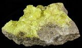 Lemon Yellow Sulfur Crystal Cluster - Bolivia #51579-1